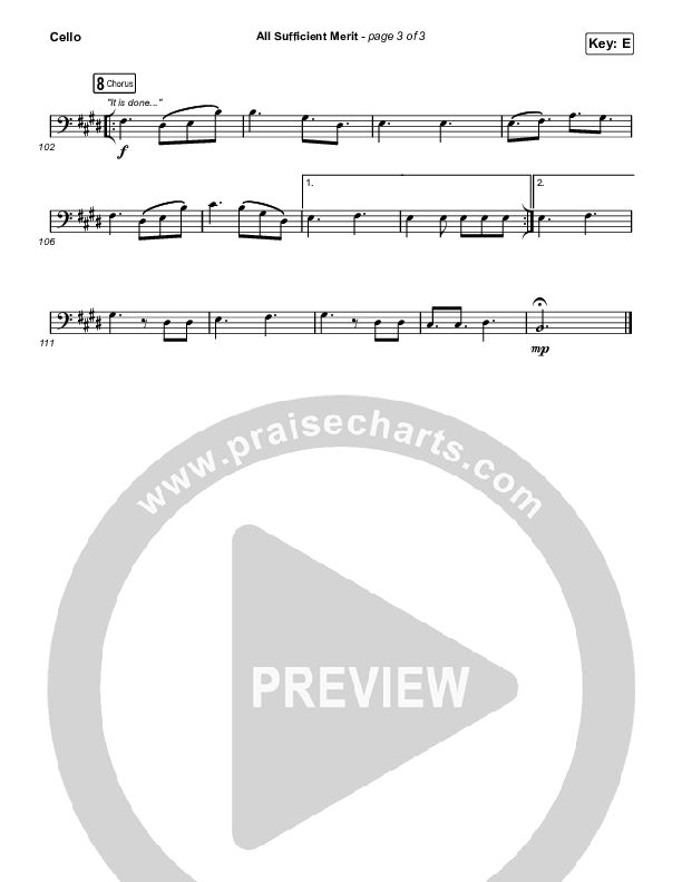 All Sufficient Merit Cello (The Worship Initiative / Bethany Barnard)