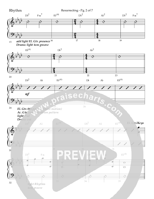 Resurrecting (Choral Anthem SATB) Lead Melody & Rhythm (Lifeway Choral / Arr. Nick Robertson)