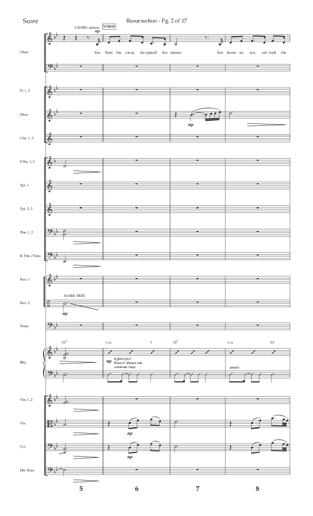 Resurrection (Choral Anthem SATB) Conductor's Score (Lifeway Choral / Arr. Russell Mauldin)