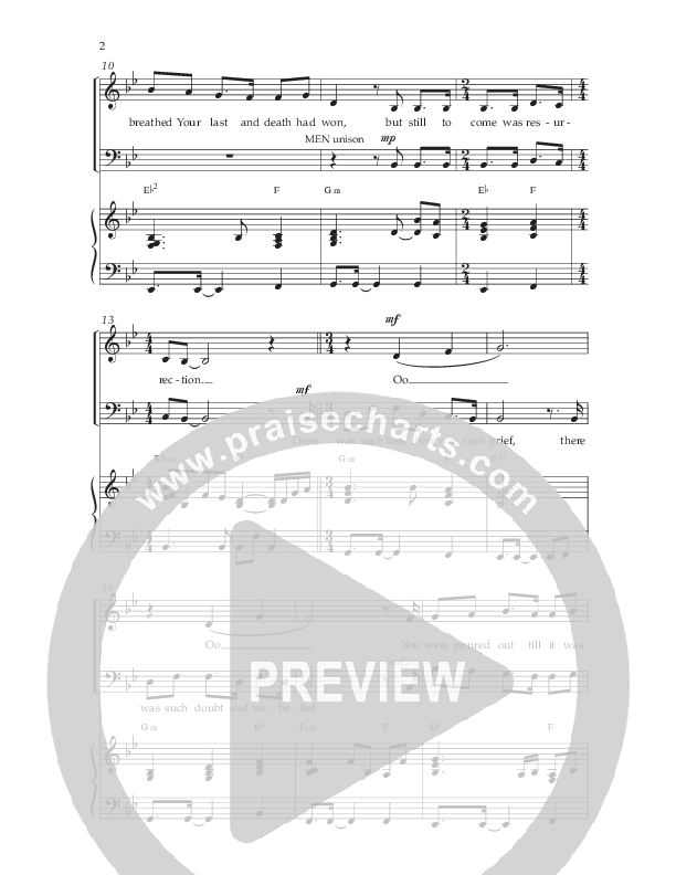 Resurrection (Choral Anthem SATB) Anthem (SATB/Piano) (Lifeway Choral / Arr. Russell Mauldin)