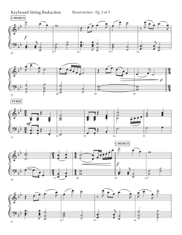 Resurrection (Choral Anthem SATB) String Reduction (Lifeway Choral / Arr. Russell Mauldin)