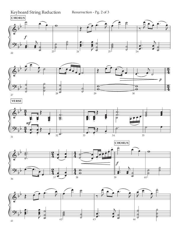 Resurrection (Choral Anthem SATB) String Reduction (Lifeway Choral / Arr. Russell Mauldin)