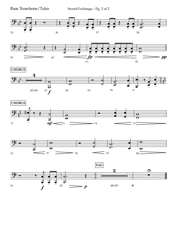 Sweet Exchange (Psalm 51) (Choral Anthem SATB) Orchestration (Lifeway Choral / Arr. John Bolin / Orch. Philip Keveren)