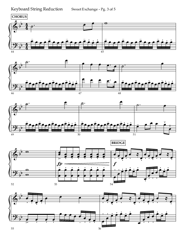 Sweet Exchange (Psalm 51) (Choral Anthem SATB) String Reduction (Lifeway Choral / Arr. John Bolin / Orch. Philip Keveren)