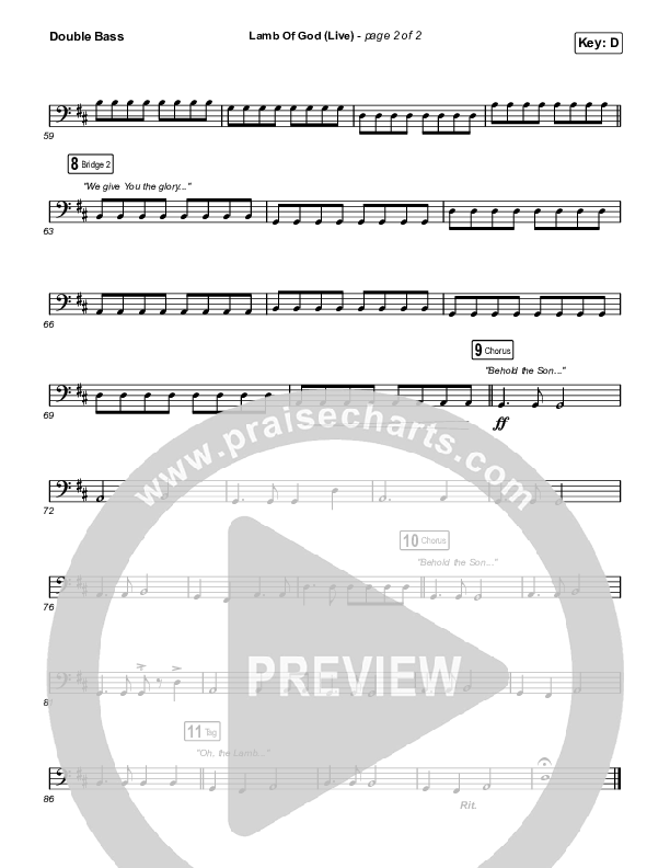 Lamb Of God (Live) String Bass (Matt Redman / David Funk)