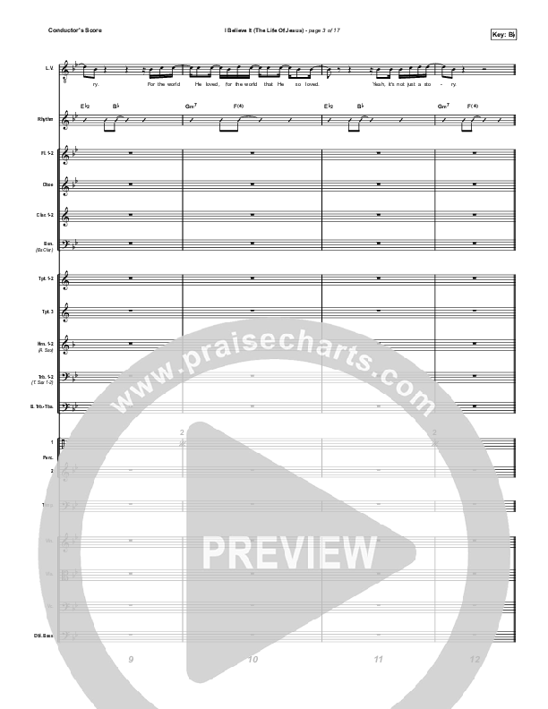 I Believe It (The Life Of Jesus) (Choral Anthem SATB) Conductor's Score (Jon Reddick / Arr. Mason Brown)