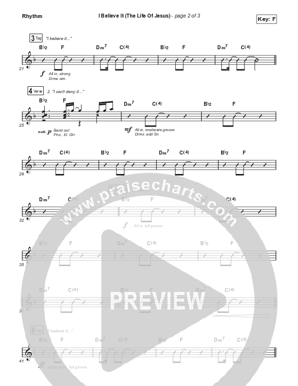 I Believe It (The Life Of Jesus) (Sing It Now) Rhythm Pack (Jon Reddick / Arr. Mason Brown)