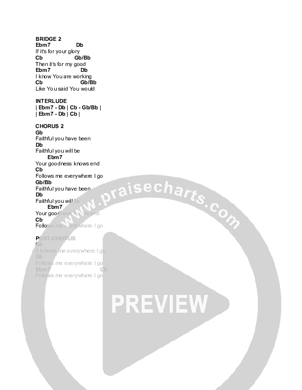 Faithful Chord Chart (Lakepointe Music / Gustavo Antonio)