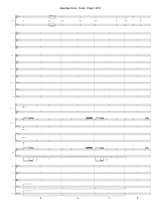 Amazing Grace (250th Anniversary Edition) (Choral Anthem SATB) Orchestration (Semsen Music / Arr. John Bolin / Orch. David Shipps)