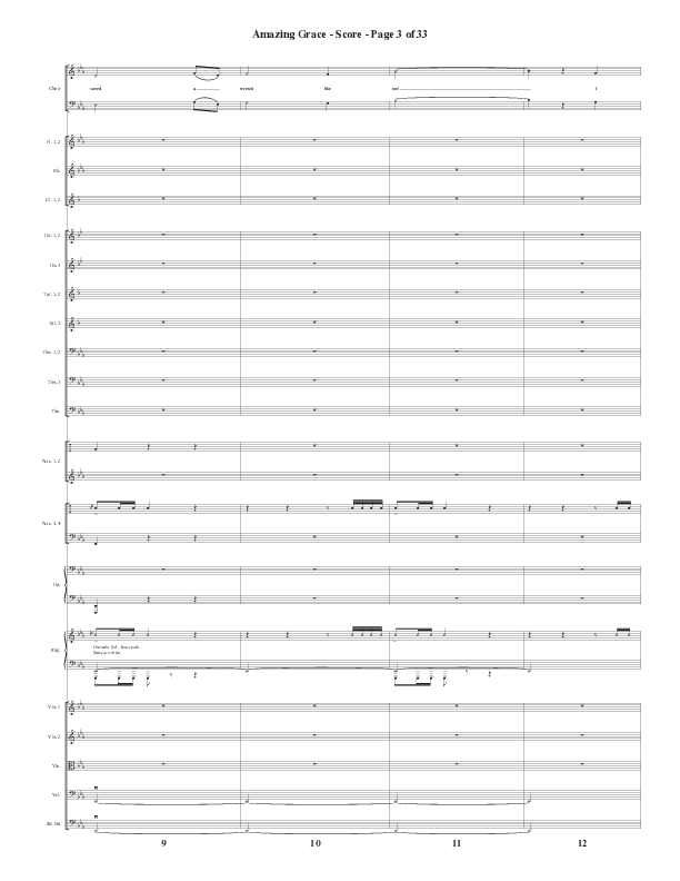 Amazing Grace (250th Anniversary Edition) (Choral Anthem SATB) Orchestration (Semsen Music / Arr. John Bolin / Orch. David Shipps)