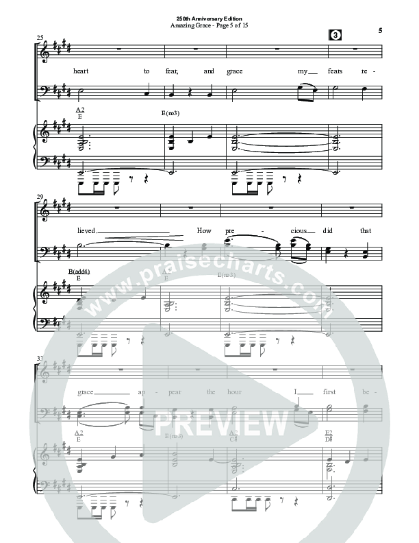 Amazing Grace (250th Anniversary Edition) (Choral Anthem SATB) Anthem (SATB/Piano) (Semsen Music / Arr. John Bolin / Orch. David Shipps)