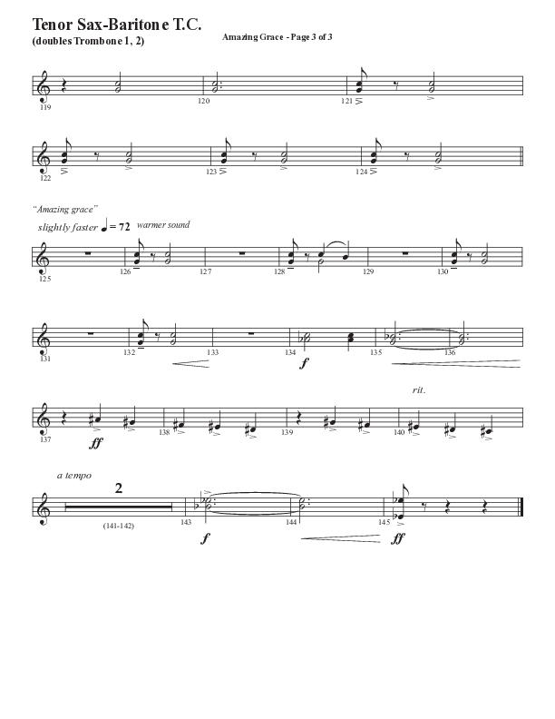 Amazing Grace (250th Anniversary Edition) (Choral Anthem SATB) Tenor Sax/Baritone T.C. (Semsen Music / Arr. John Bolin / Orch. David Shipps)