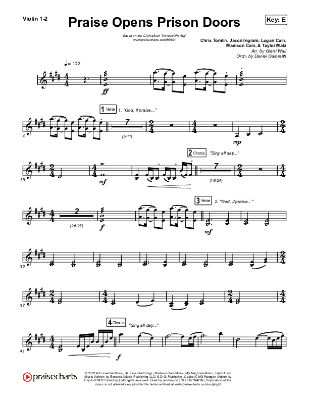 Praise Opens Prison Doors String Pack (CAIN)