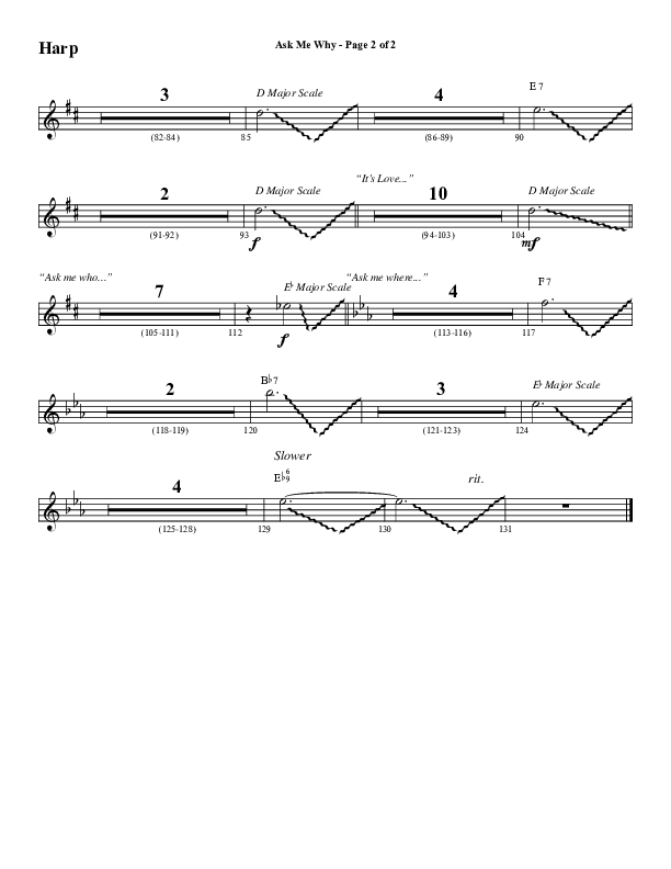 Ask Me Why (Choral Anthem SATB) Harp (Word Music / Arr. Marty Hamby)