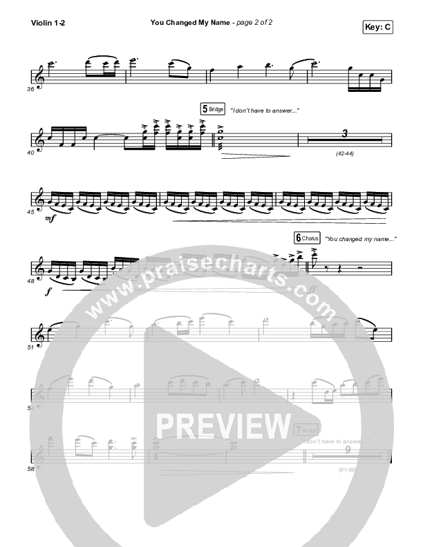 You Changed My Name String Pack (Matthew West)