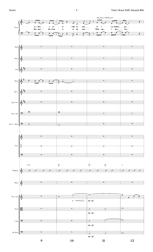 Your Grace Still Amazes Me (Choral Anthem SATB) Conductor's Score (Lifeway Choral / Arr. Dennis Allen)