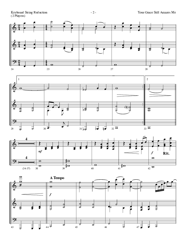 Your Grace Still Amazes Me (Choral Anthem SATB) String Reduction (Lifeway Choral / Arr. Dennis Allen)