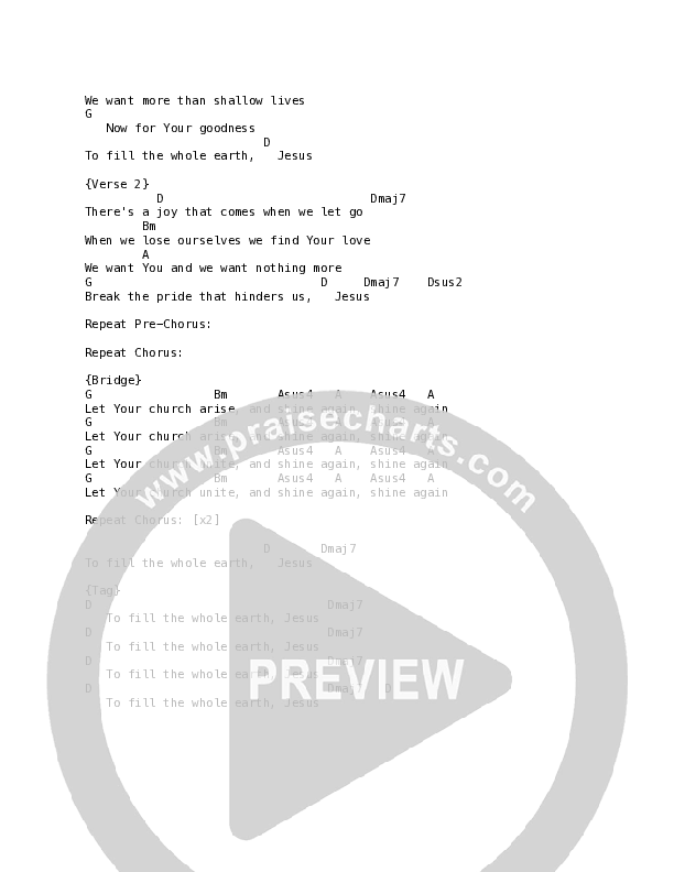 Real Thing (Live) Chord Chart (Songs From The Soil)