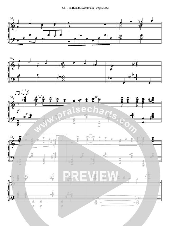 Go Tell It On The Mountain (Instrumental) Piano Solo (Lifeway Worship / Arr. Don Phillips)