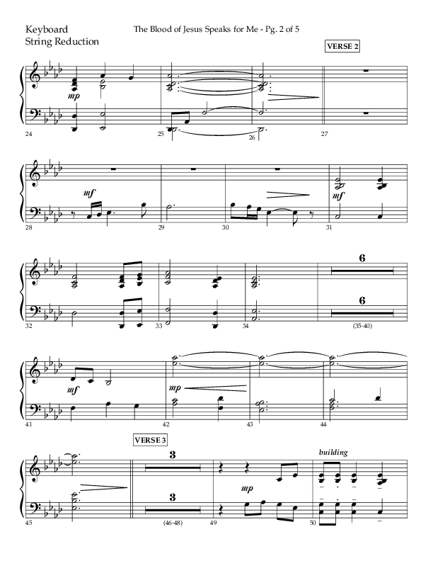 The Blood Of Jesus Speaks For Me (Choral Anthem SATB) String Reduction (Lifeway Choral / Arr. Danny Zaloudik)