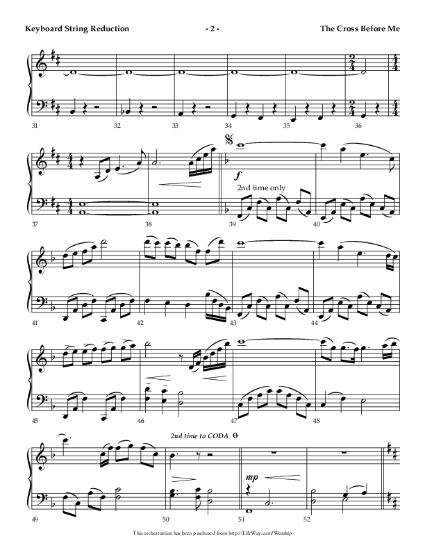 The Cross Before Me (Choral Anthem SATB) String Reduction (Lifeway Choral / Arr. Jay Rouse / Orch. Ric Domenico)