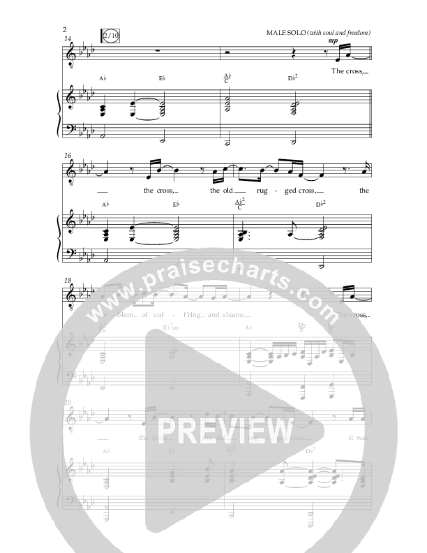 The Cross (Choral Anthem SATB) Anthem (SATB/Piano) (Lifeway Choral / Arr. Cliff Duren)