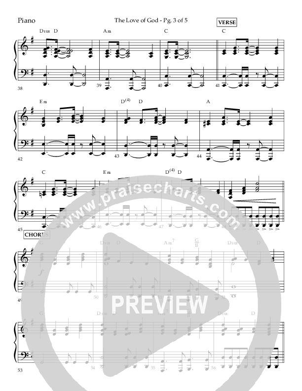 The Love Of God (Choral Anthem SATB) Lead Melody & Rhythm (Lifeway Choral / Arr. Michael Lawrence)