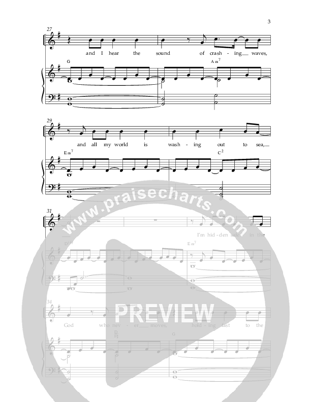 The Rock Won't Move (Choral Anthem SATB) Anthem (SATB/Piano) (Lifeway Choral / Arr. Danny Zaloudik)