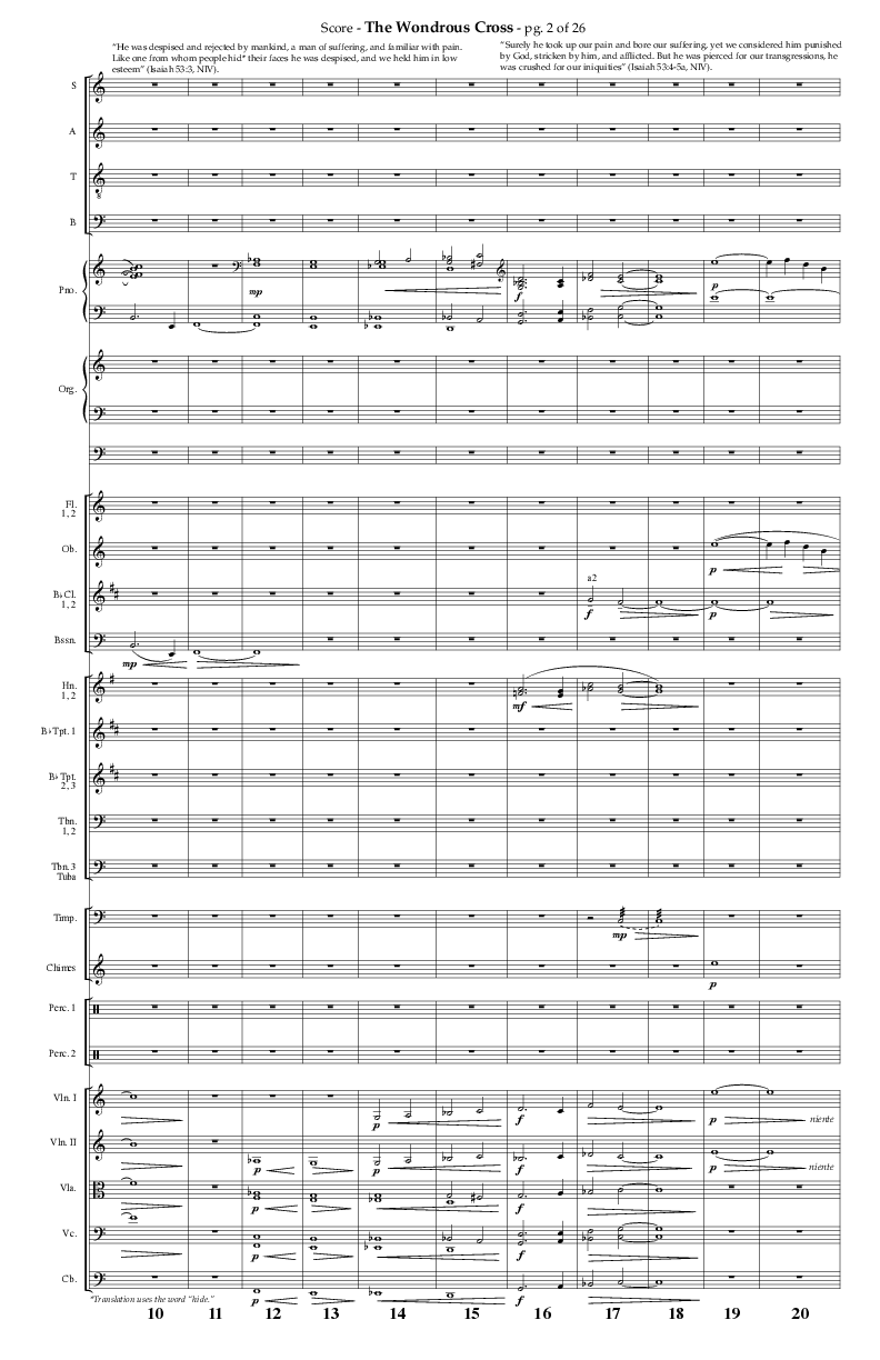 The Wondrous Cross (A Suite For Good Friday) (Choral Anthem SATB) Conductor's Score (Lifeway Choral / Arr. Philip Keveren)