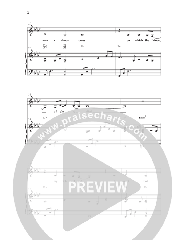 The Wondrous Cross (Choral Anthem SATB) Anthem (SATB/Piano) (Lifeway Choral / Arr. Bradley Knight)