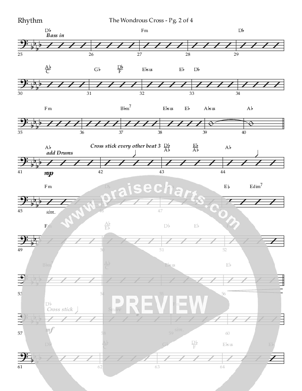 The Wondrous Cross (Choral Anthem SATB) Lead Melody & Rhythm (Lifeway Choral / Arr. Bradley Knight)