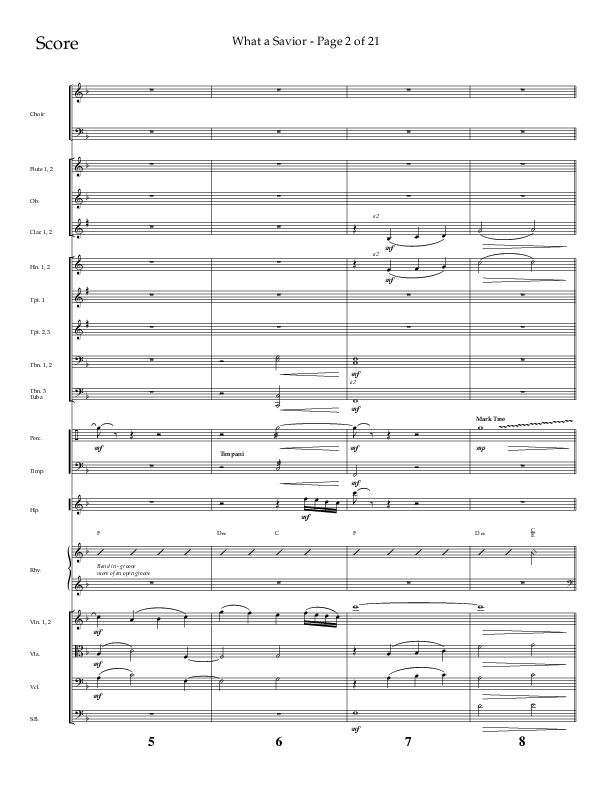 What A Savior (Choral Anthem SATB) Conductor's Score (Lifeway Choral / Arr. David Wise / Orch. David Shipps)