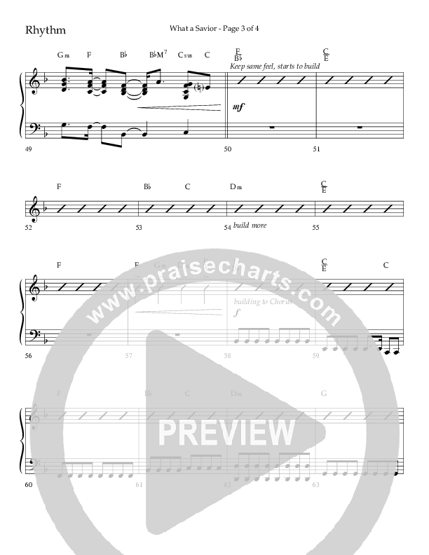 What A Savior (Choral Anthem SATB) Lead Melody & Rhythm (Lifeway Choral / Arr. David Wise / Orch. David Shipps)