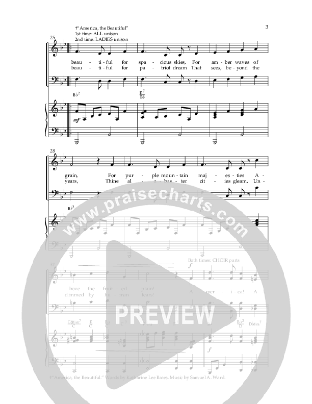 Patriotic Celebration (Choral Anthem SATB) Anthem (SATB/Piano) (Lifeway Choral / Arr. Dennis Allen)
