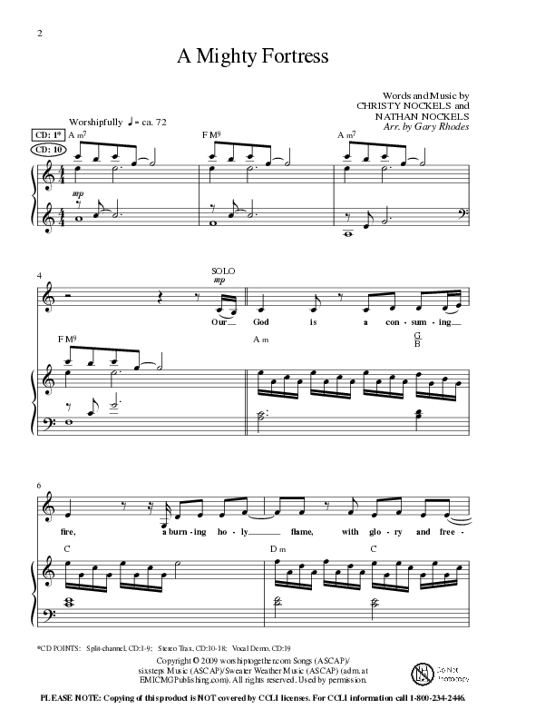 A Mighty Fortress (Choral Anthem SATB) Anthem (SATB/Piano) (Lillenas Choral / Arr. Gary Rhodes / Orch. Tim Cates)