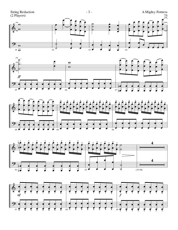 A Mighty Fortress (Choral Anthem SATB) String Reduction (Lillenas Choral / Arr. Gary Rhodes / Orch. Tim Cates)