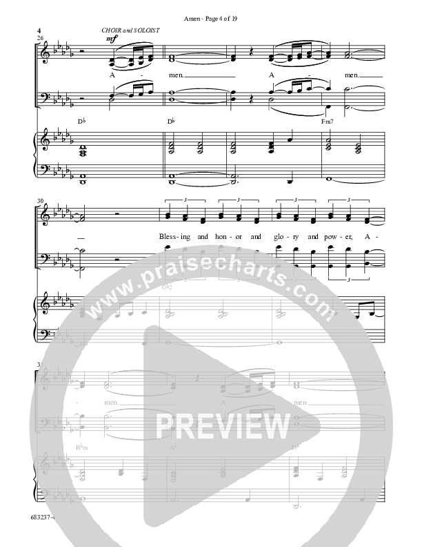 Amen (Choral Anthem SATB) Anthem (SATB/Piano) (Word Music / Arr. David Wise / Orch. David Shipps)