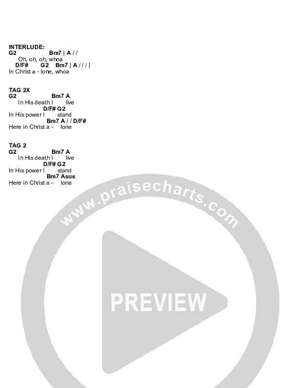 In Christ Alone (Kids) Chord Chart (Doorpost Songs / Dave and Jess Ray)