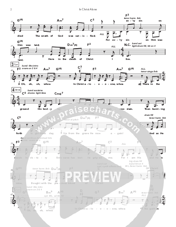 In Christ Alone Lead Sheet (SAT) (Doorpost Songs / Dave and Jess Ray)