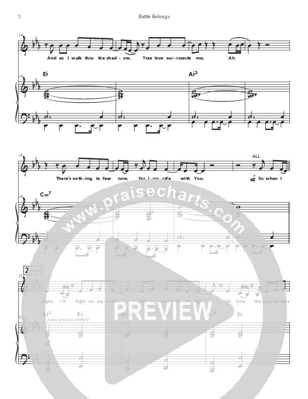 Battle Belongs (Kids) Piano/Melody (Doorpost Songs / Dave and Jess Ray)