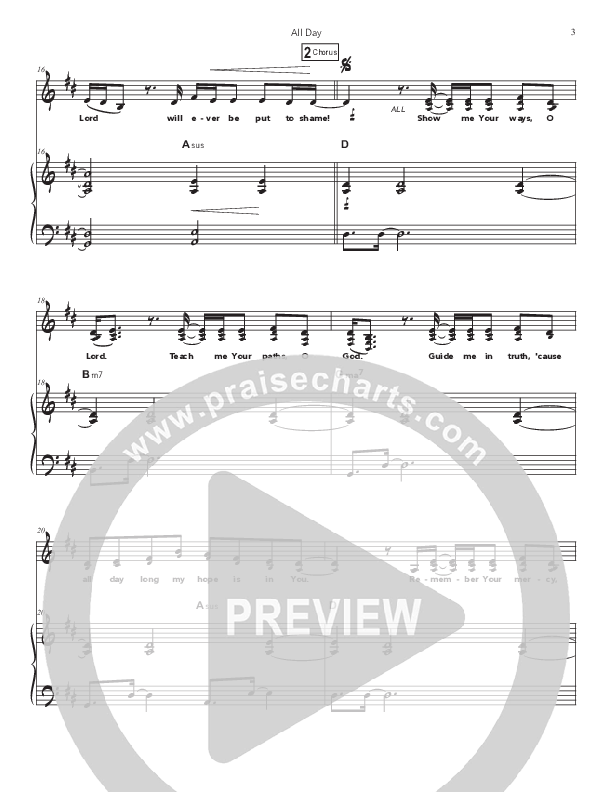 All Day Piano/Melody (Doorpost Songs / Dave and Jess Ray)