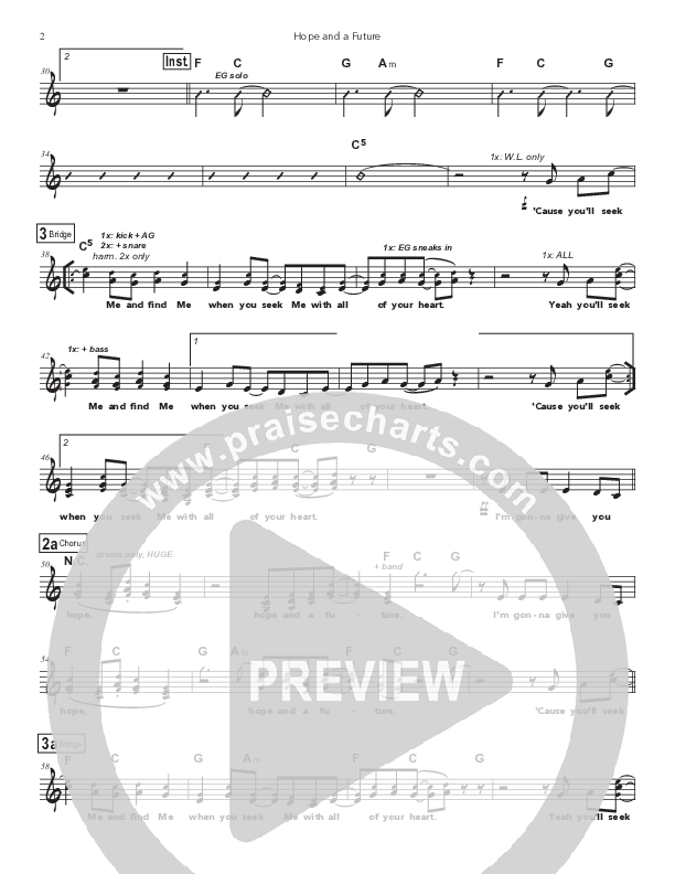 Hope And A Future Piano/Vocal Pack (Doorpost Songs / Dave and Jess Ray)