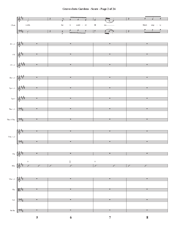 Graves Into Gardens (Choral Anthem SATB) Conductor's Score (Semsen Music / Arr. Marty Hamby)