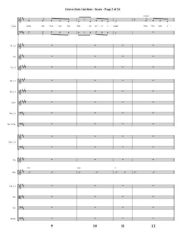 Graves Into Gardens (Choral Anthem SATB) Conductor's Score (Semsen Music / Arr. Marty Hamby)