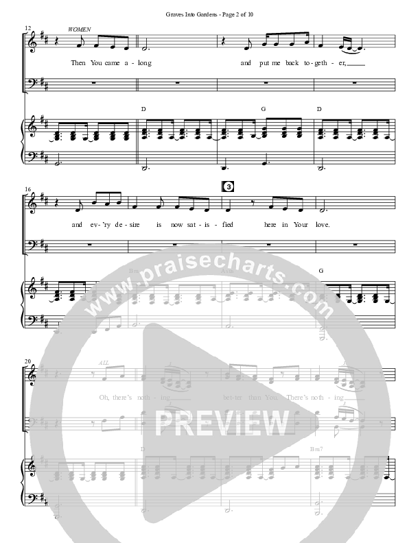 Graves Into Gardens (Choral Anthem SATB) Anthem (SATB/Piano) (Semsen Music / Arr. Marty Hamby)