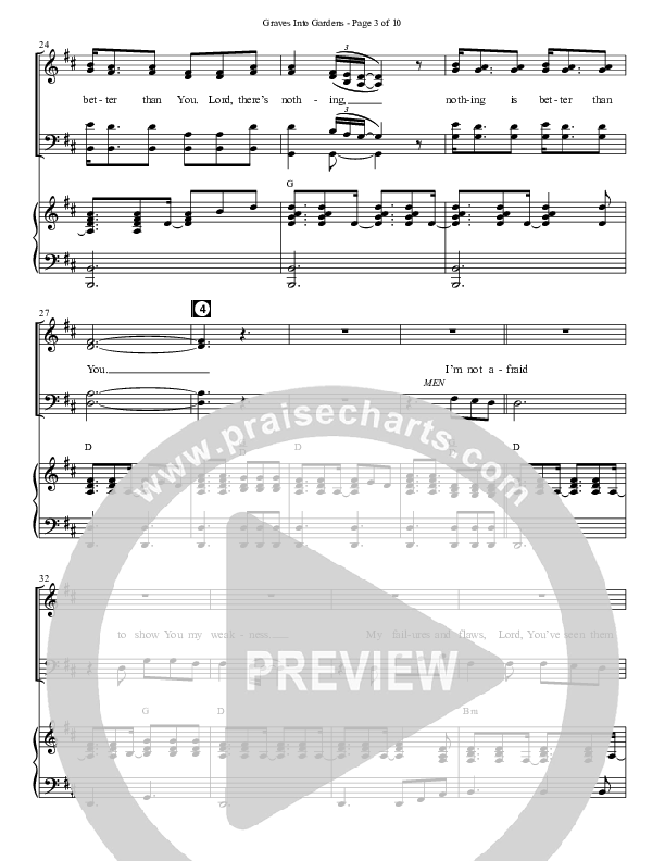 Graves Into Gardens (Choral Anthem SATB) Anthem (SATB/Piano) (Semsen Music / Arr. Marty Hamby)