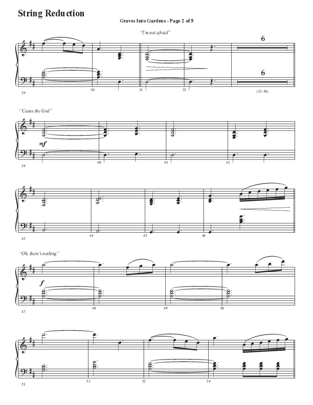 Graves Into Gardens (Choral Anthem SATB) String Reduction (Semsen Music / Arr. Marty Hamby)