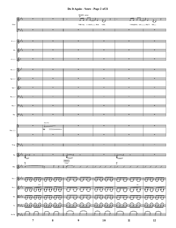 Do It Again (Choral Anthem SATB) Orchestration (Word Music / Arr. David Wise)