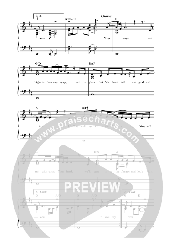 If You Say Go (We Wait For You) (Live) Lead Sheet Melody (Vineyard Worship)