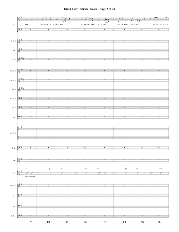 Build Your Church (Choral Anthem SATB) Conductor's Score (Semsen Music / Arr. Cliff Duren)